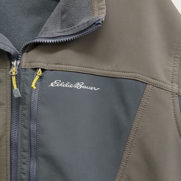 Eddie Bauer brown fleece lined zip up jacket T2xl - Picture 2 of 5